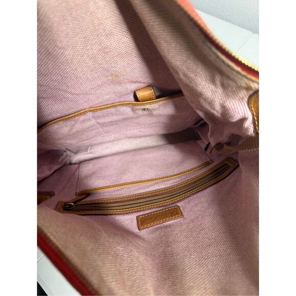 Dooney & Bourke Dillen Satchel Shoulder Bag Hobo Pebble Orange Leather See NOTES - Picture 12 of 16